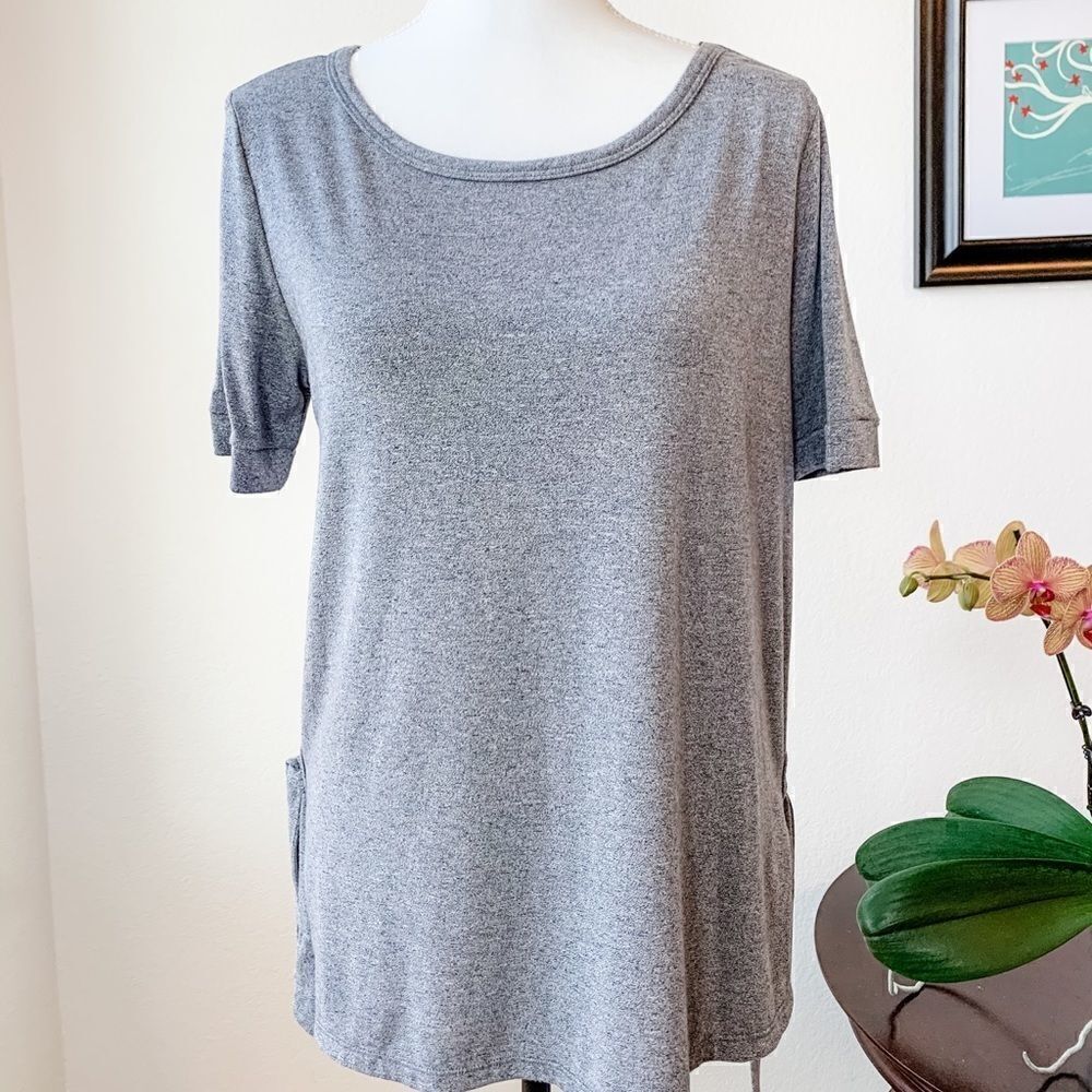 🍋 Soft Surroundings Side Ties Scoop Neck Blouse